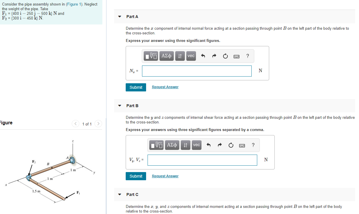 Solved Consider the pipe assembly shown in (Figure 1). | Chegg.com