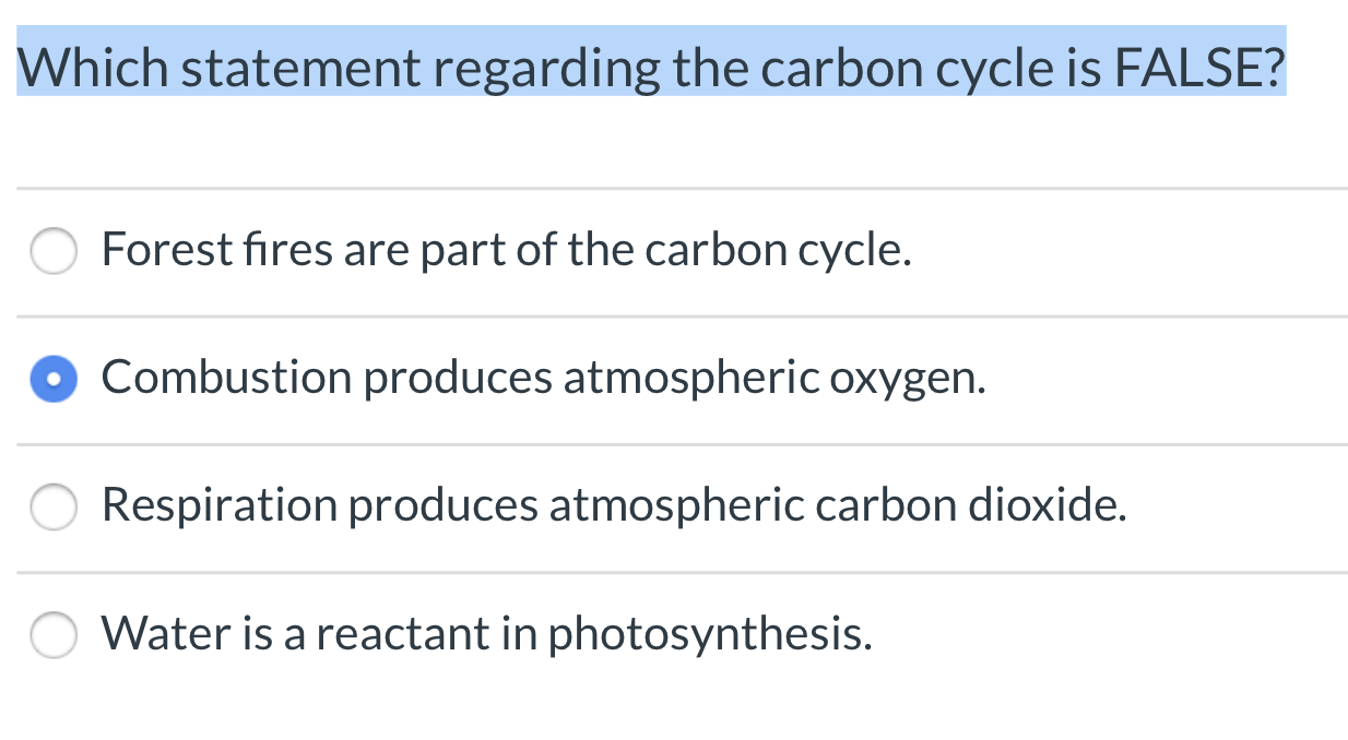 Which Statement Regarding The Calvin Cycle Is False