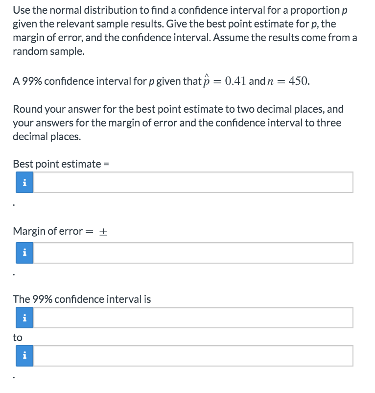 Solved Use the normal distribution to find a confidence | Chegg.com