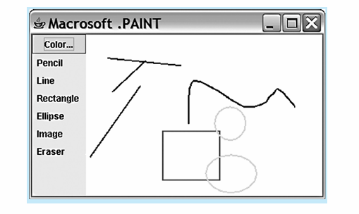 Solved Write a painting program that allows the user to | Chegg.com
