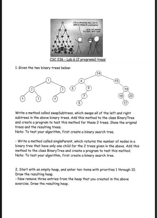 Solved 1. Given the two binary trees below: 14 16 Write a | Chegg.com