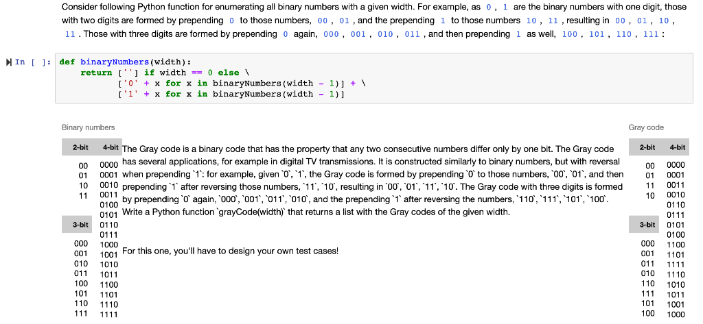 Solved Consider Following Python Function For Enumerating | Chegg.com