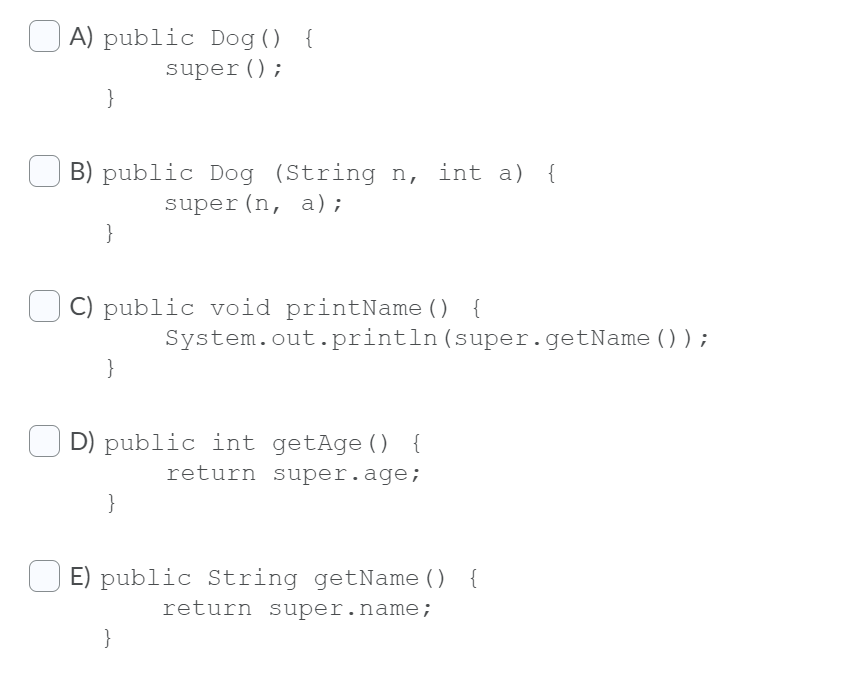 Solved public class Puppy\{ String name; public Puppy()\{