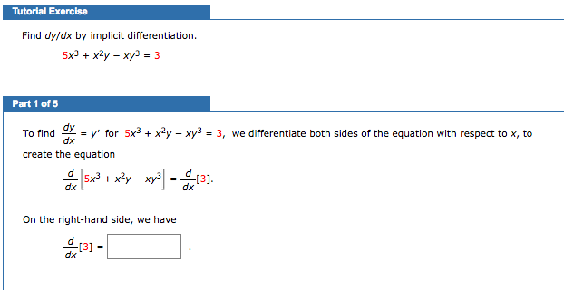 Solved Tutorial Exercise Find Dydx By Implicit 7829