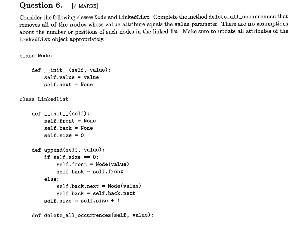 Solved Question 6. 17 MARKS] Consider the following classes | Chegg.com