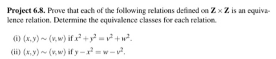 Solved Project 6.8. Prove that each of the following | Chegg.com