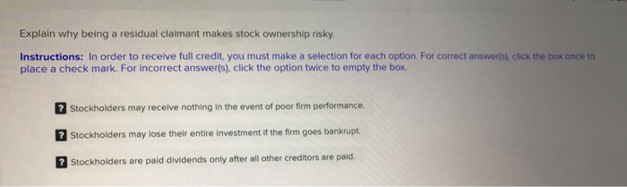 solved-explain-why-being-a-residual-claimant-makes-stock-chegg