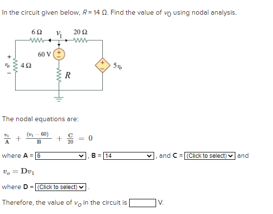 Solved In The Circuit Given Below R 14 Q Find The Val Chegg Com