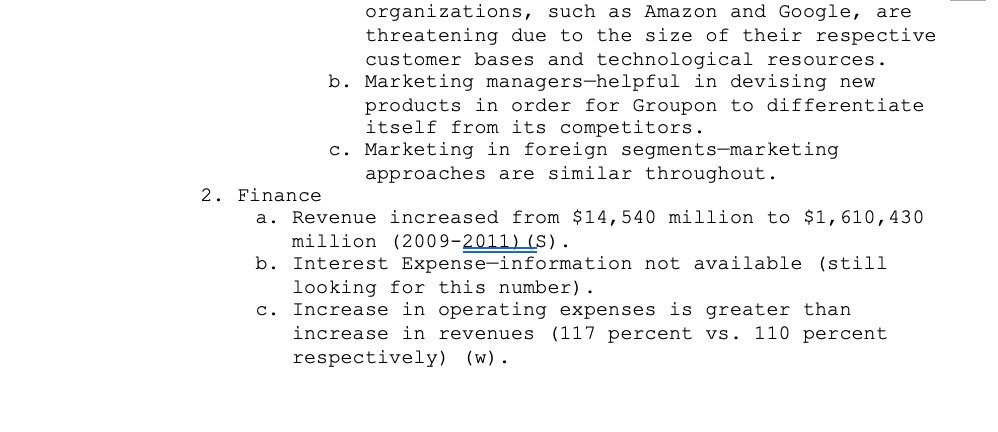 Solved I already made a IFAS table but I would like to | Chegg.com