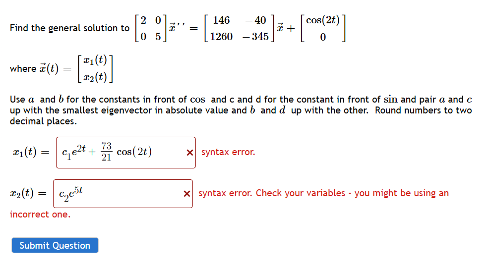 Solved Find the general solution to | Chegg.com