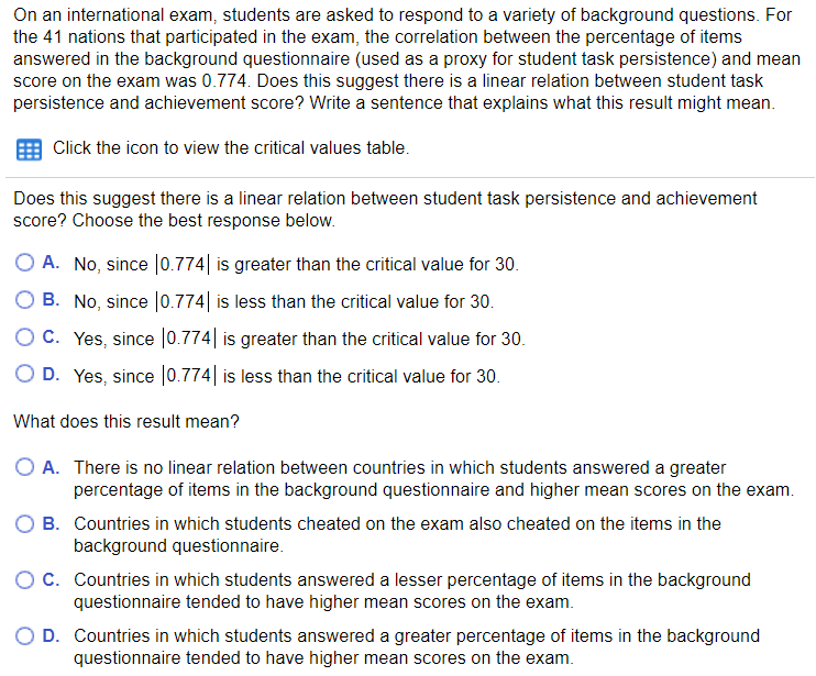 Solved On an international exam, students are asked to | Chegg.com