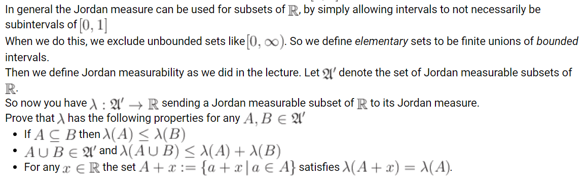 Solved Define \lambda((a,b))=\lambda([a,b)) | Chegg.com
