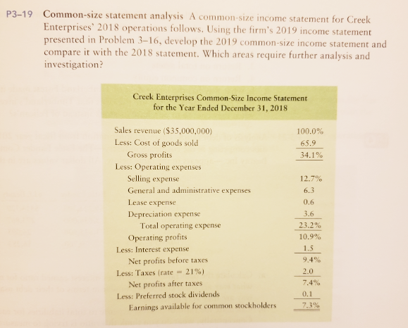 P3 19 Mon Size Statement Analysis A Mon Size Chegg 