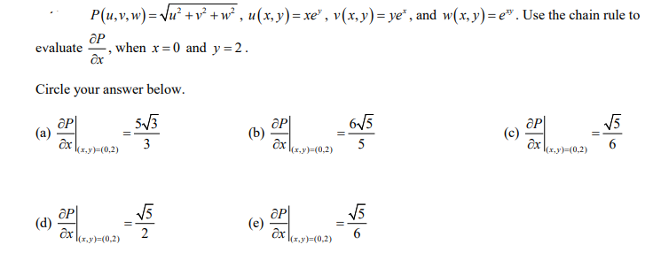 Solved P U V W Vu V W U X Y Xe V X Y Ye Chegg Com