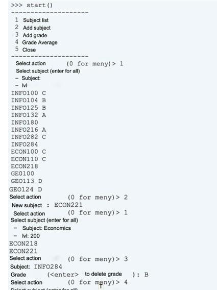 Solved I am trying to create a gradingsystem for a UNI | Chegg.com