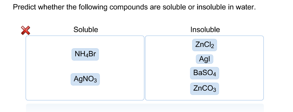 Solved Predict whether the following compounds are soluble Chegg