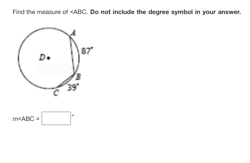 Solved Find the measure of | Chegg.com