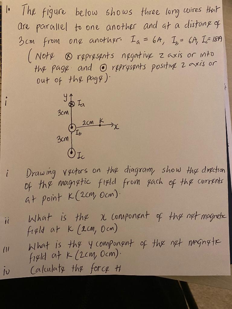 Solved 11. The Figure Below Shows Three Long Wires That Are | Chegg.com