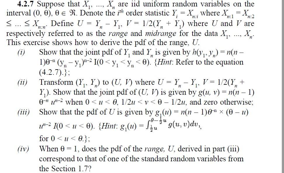 4.2.14 Suppose that X1,X2,X3 are iid uniform random | Chegg.com