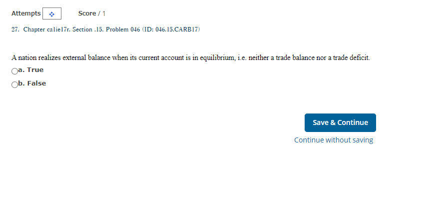 Solved Attempts * Score / 1 4. Chapter caliel7r, Section . | Chegg.com