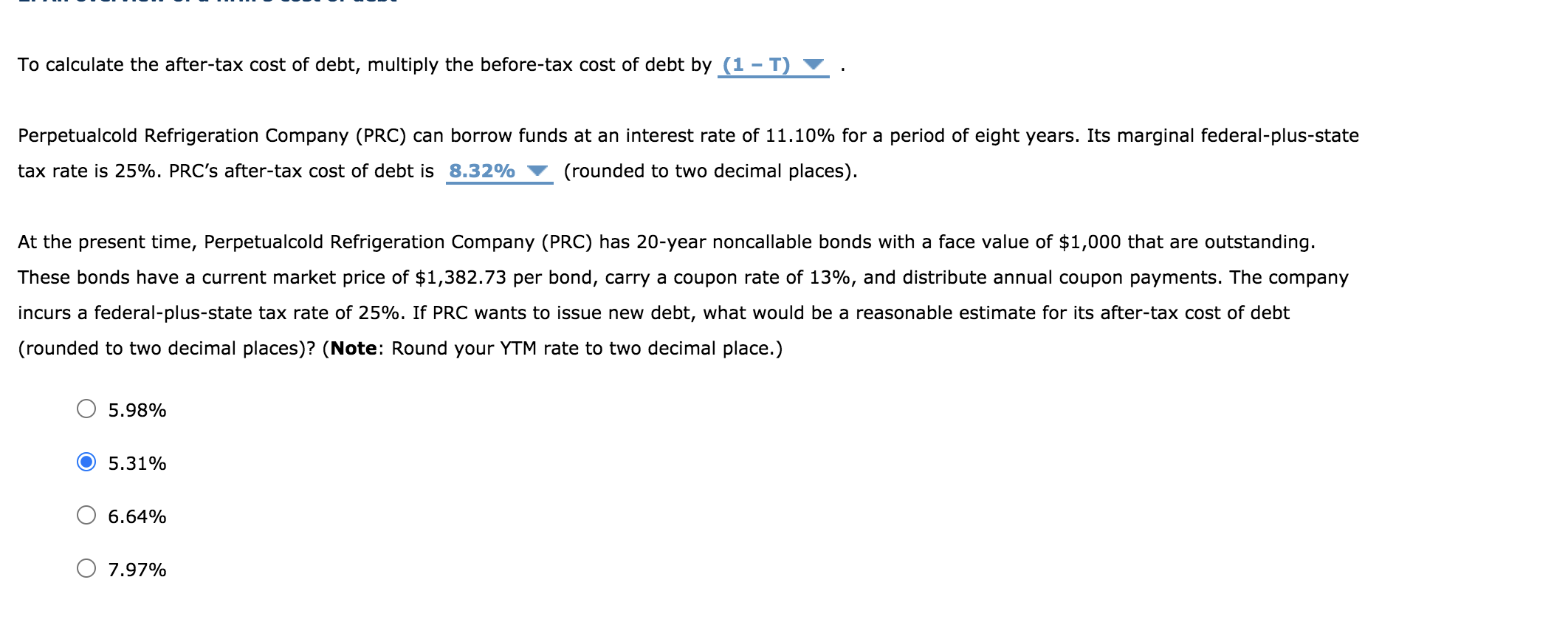 solved-to-calculate-the-after-tax-cost-of-debt-multiply-the-chegg