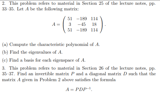 Solved 2. This problem refers to material in Section 25 of | Chegg.com