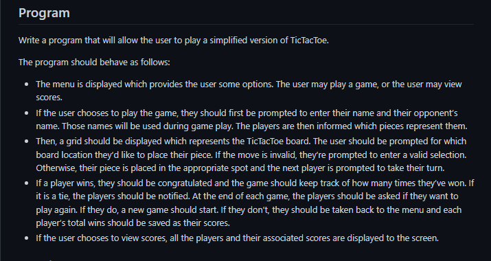 Solved Program Write a program that will allow the user to | Chegg.com