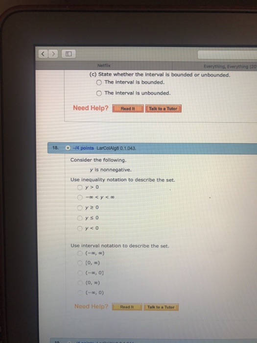 What Is Unbounded Interval Mean