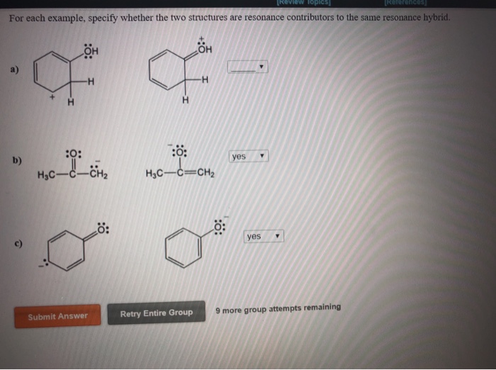 Solved For Each Example, Specify Whether The Two Structures | Chegg.com