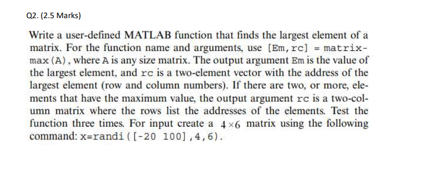 Solved Must be done in MATLAB, please show the code + | Chegg.com