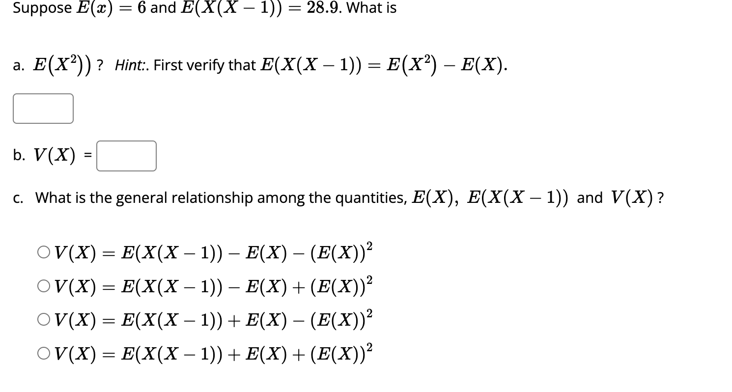 solved-suppose-e-x-6-and-e-x-x-1-28-9-what-is-a-e-x2-chegg
