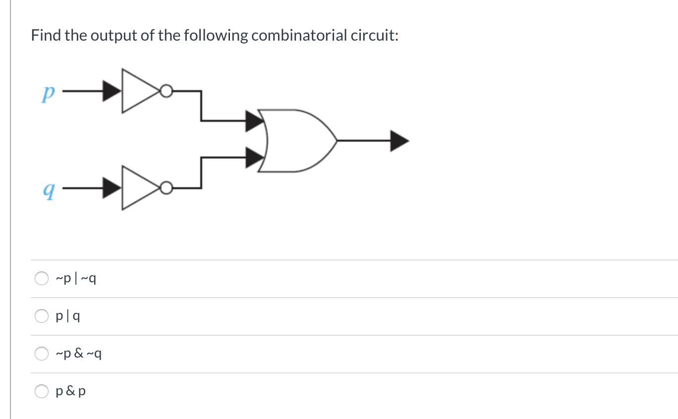 Solved Find The Output Of The Following Combinatorial | Chegg.com