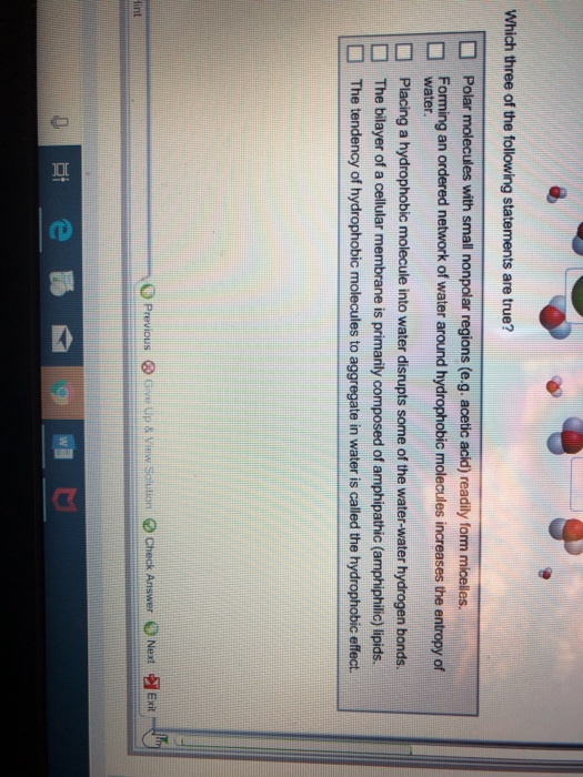 Which Of The Following Statements About Water Is True