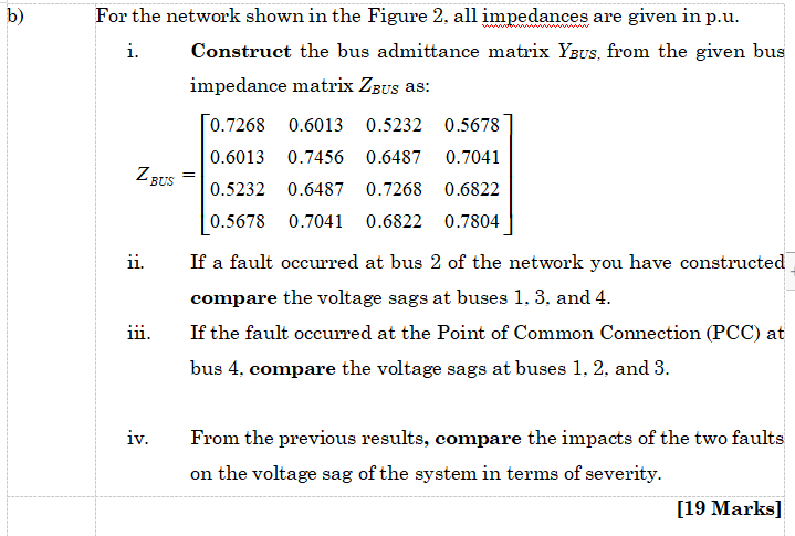 Solved B) For The Network Shown In The Figure 2, All | Chegg.com