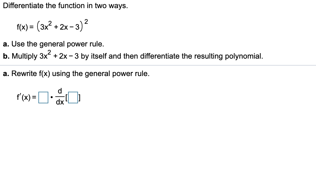 differentiate 3 to the power x 2