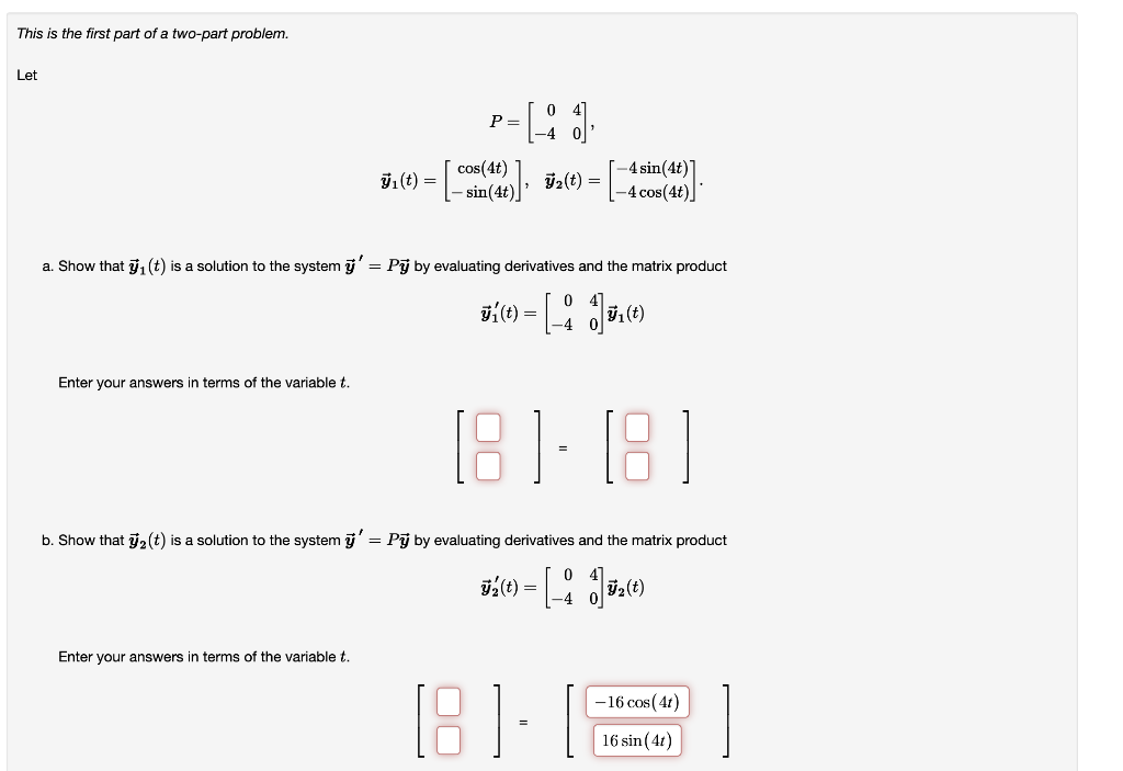 Solved This Is The First Part Of A Two-part Problem. Let | Chegg.com