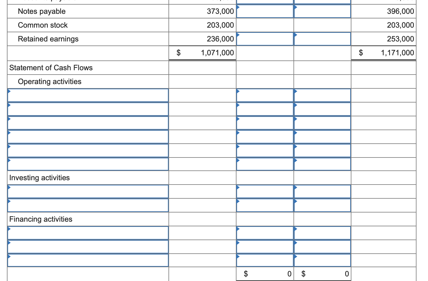 Solved Exercise 12-14a Indirect: Cash Flows Spreadsheet Lo 