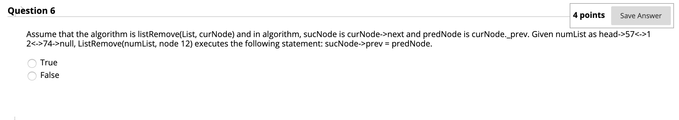 Solved Question 6 4 points Save Answer Assume that the | Chegg.com