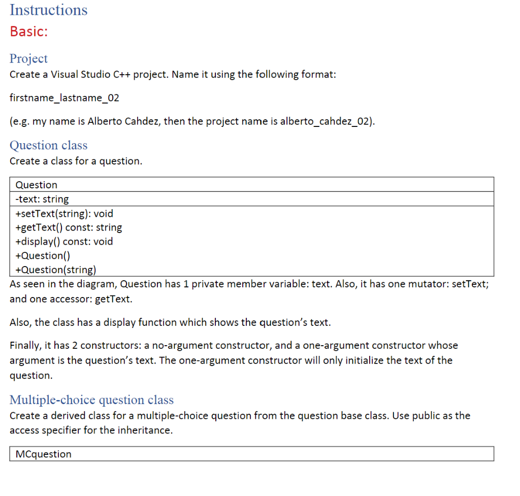 Solved Instructions Design a single image visual