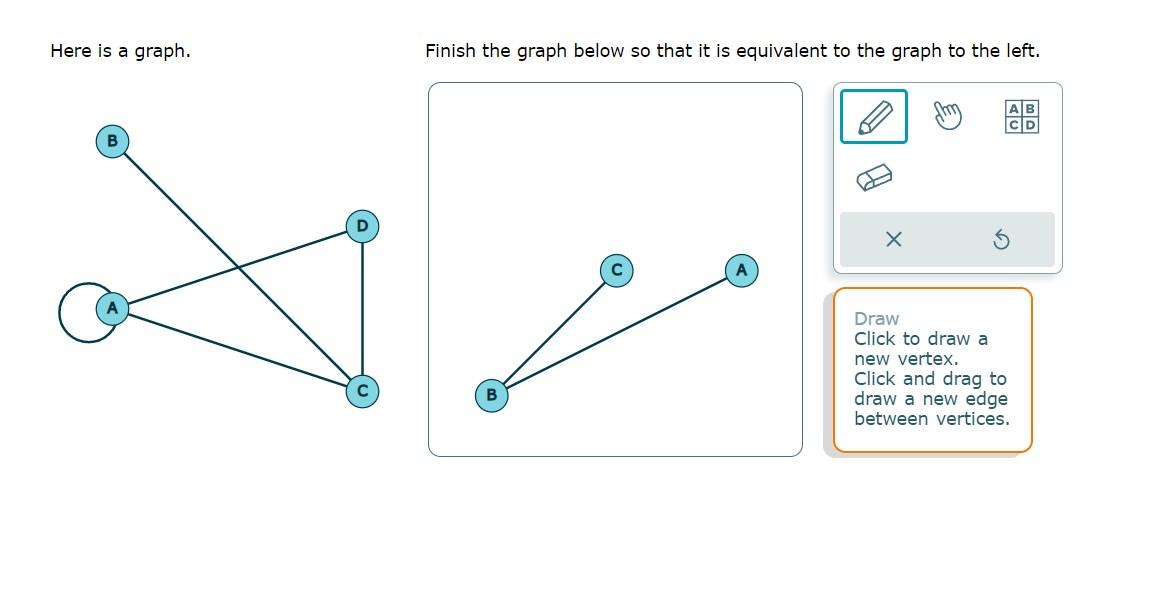 Solved Here is a graph. Finish the graph below so that it is | Chegg.com