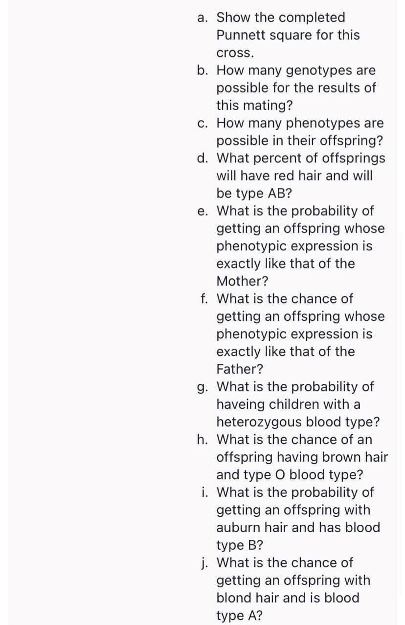 Solved Epistasis is seen in people with red hair. These