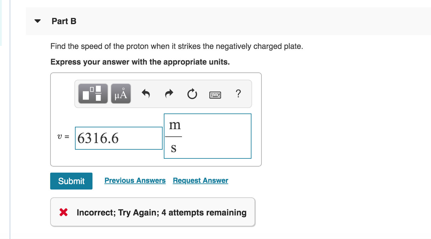 Solved A uniform electric field exists in the region between