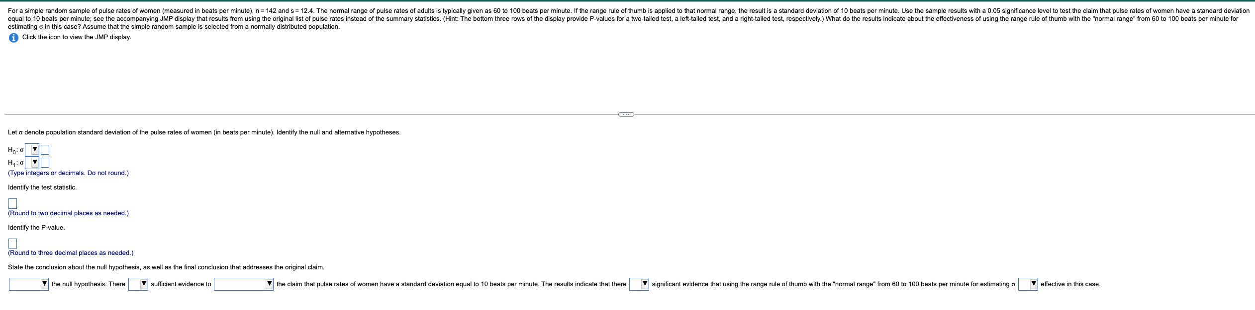 solved-for-a-simple-random-sample-of-pulse-rates-of-women-chegg