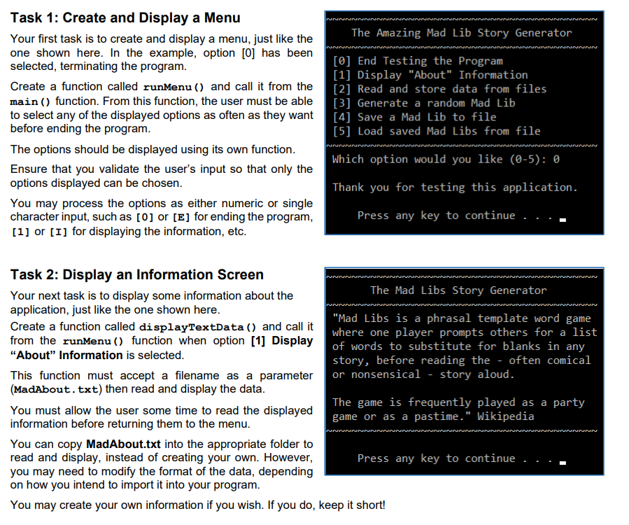 Solved on how you intend to import it into your program. You | Chegg.com