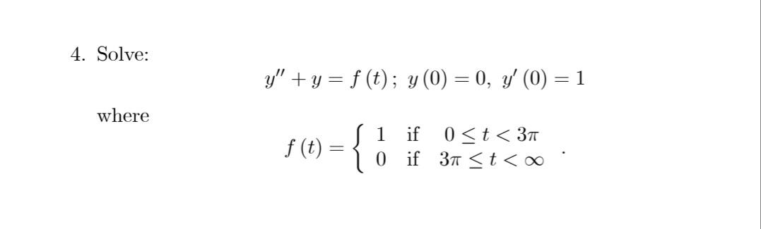 Solved 4. Solve: y