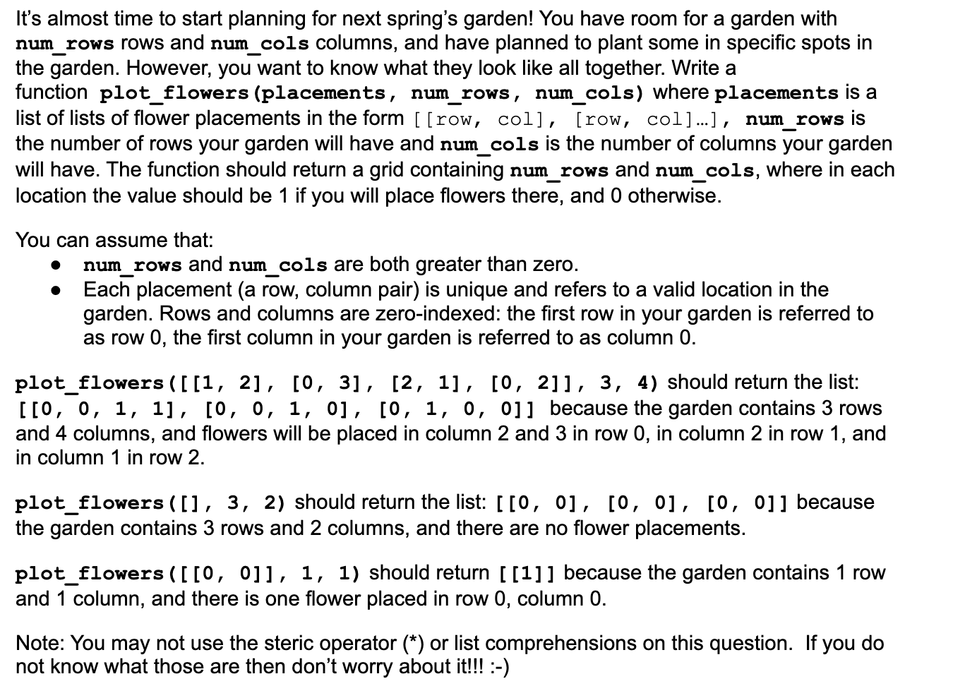 solved-it-s-almost-time-to-start-planning-for-next-spring-s-chegg