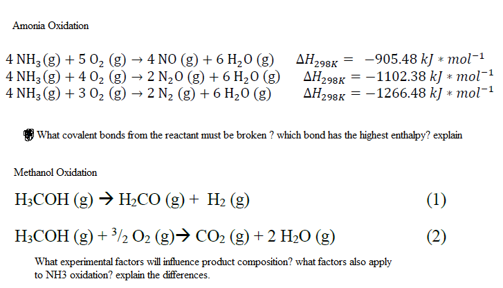 Solved Lab questions: Heterogeneous catalytic oxidation of | Chegg.com