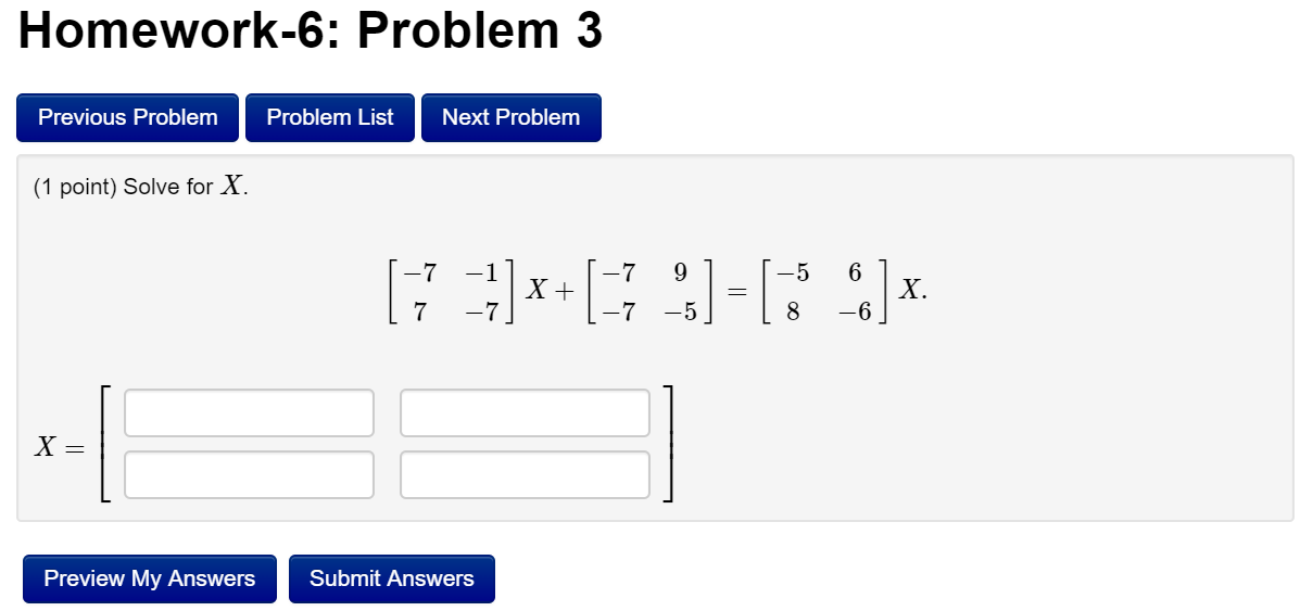 Solved Homework-6: Problem 3 Previous Problem Problem List | Chegg.com