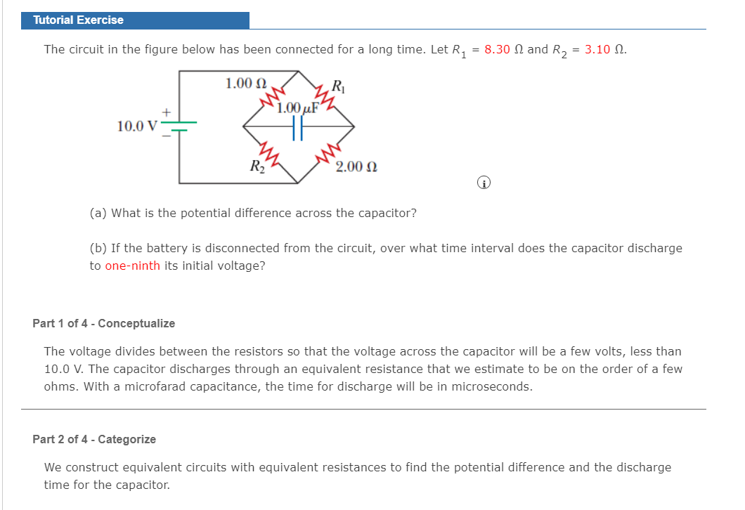 Solved Tutorial Exercise The circuit in the figure below has | Chegg.com