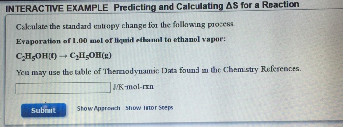 Solved Calculate the standard entropy change for the | Chegg.com